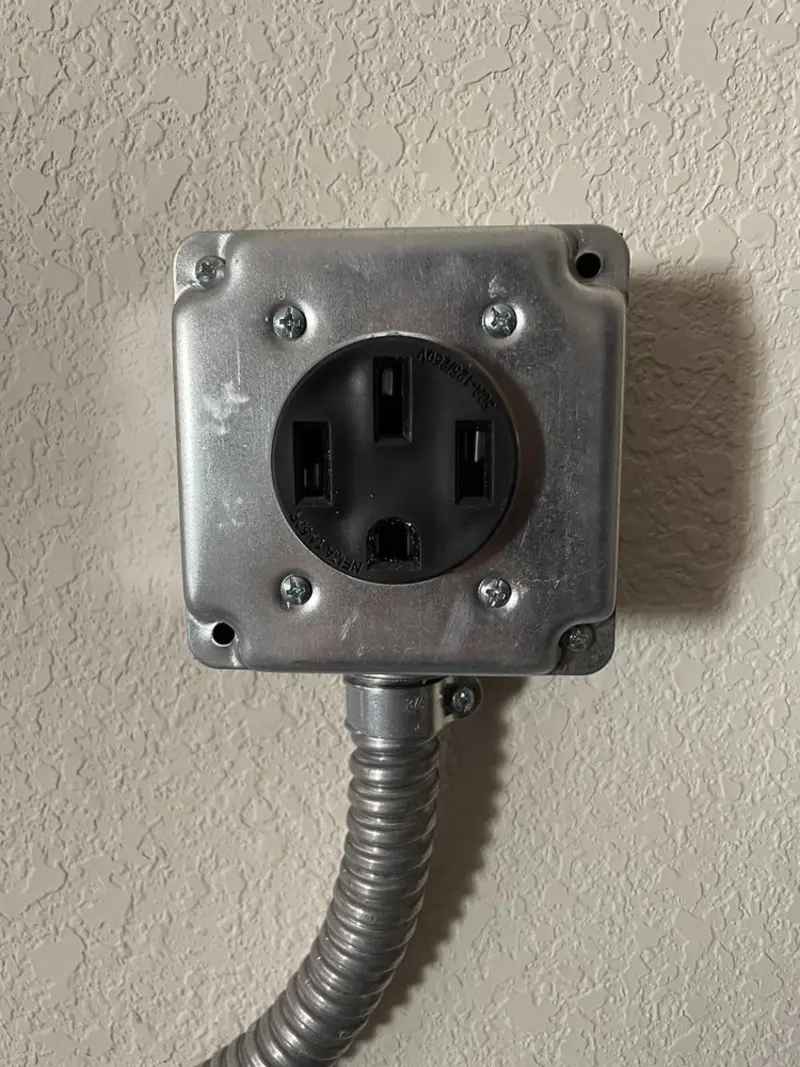 NEMA 14-50 outlet installed for Electrical Panel Upgrade in Highgrove