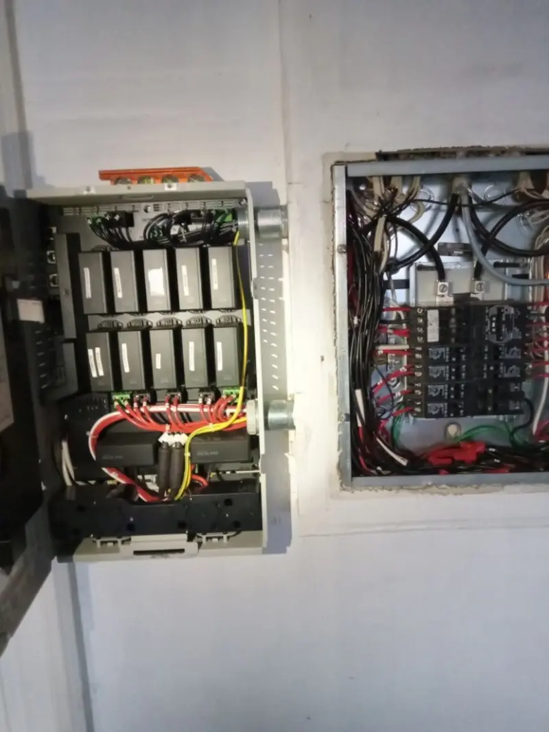 Electrical panel upgrade completed for Security Camera Wiring in Highgrove